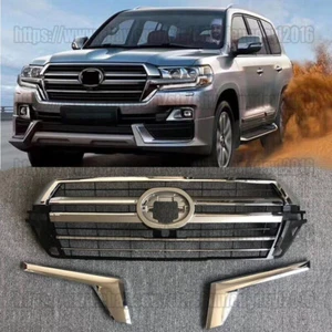 For Toyota Land Cruiser LC200 FJ200 4000 16-20 3pcs Front j Grille+Light Brow - Foto 1 di 4