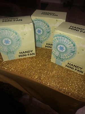 NEW Pink  Rechargeable Mini Portable USB High 8 Hr 3 Speed Cooling Fan i30 - Image 1 of 4