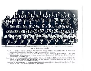 1966 WORLD CHAMPION GREEN BAY PACKERS 8X10 TEAM PHOTO FOOTBALL SUPER - Picture 1 of 1