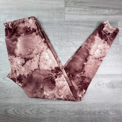 Studio Energy Zone Leggings Womens Small High Waist Tie Die Pink Purple Yoga Gym - Image 1 of 4