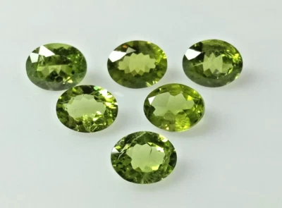 Wholesale Lot of 10x8 mm Oval Faceted Natural Peridot Loose Calibrated Gemstone - Image 1 of 4