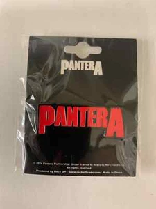 PANTERA COWBOYS FROM HELL ROTES LOGO METALLABZEICHEN OFFIZIELL LIZENZIERT - Bild 1 von 6