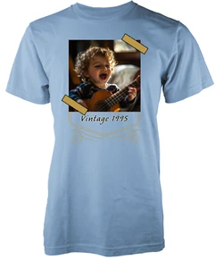 Custom Photo T- Shirt With Picture Personalised Any Birthday Gift Vintage Adult - Picture 1 of 20