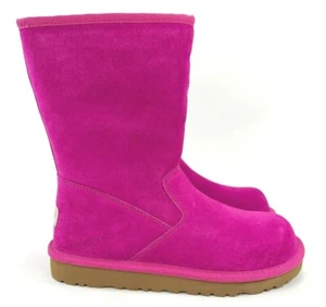 UGG Australia Lil Sunshine Tall Girls Victorian Pink Size Zip Boots M5948K Sz 4 - Picture 1 of 8
