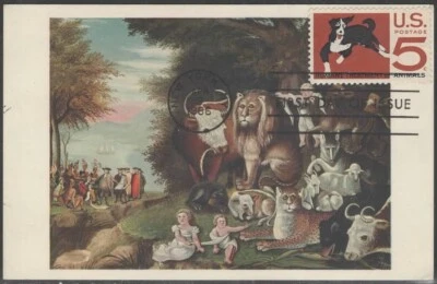 US Scott #1307 "Humane Treatment of Animals" on Card. - Image 1 of 2