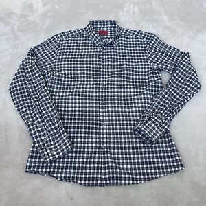 Hugo Boss Checked Shirt Mens XL Slim Fit Long Sleeve Cotton - Picture 1 of 7