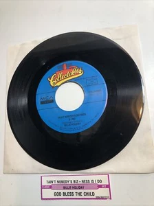 Billie Holiday/ God Bless The Child & Tain't Nobody's Biz-ness / 45rpm / VG+ - Picture 1 of 2