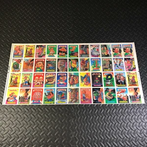 GARBAGE PAIL KIDS 10th SERIES 10 UNCUT SHEET TOPPS 1987 44 STICKER CARDS RARE! - Picture 1 of 6