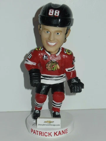 Patrick Kane Bobblehead Chicago Blackhawks NHL Missing Stick Cover