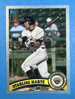 2011 Topps Rookie Starling Marte #307 Bradenton Marauders (2x AS/2x Gold Glove) - Image 1 of 2