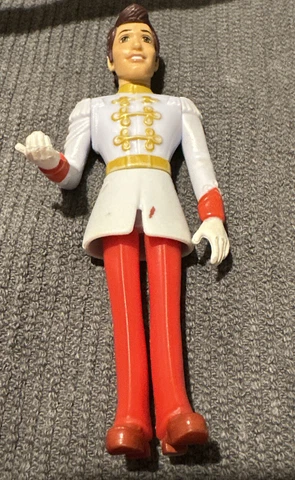 Disney Mattel Cinderella Prince Charming Action Figure Doll Red Pants 4" Cover