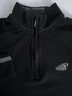 Sudadera Pullover de Golf Bobby Jones Para Hombre Mediana Negra Gruesa Algodón 1/4 Cremallera Foto 1 de 4