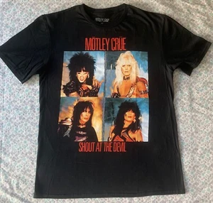 Motley Crue Shout At The Devil Album Cover T-Shirt GRÖSSE MD - Bild 1 von 2