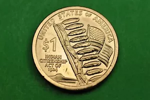 2024-P FDC Zecca di zecca Stato (Sacagawea/Nativi americani) moneta da un dollaro USA - Foto 1 di 2
