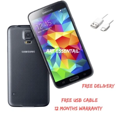 Teléfono inteligente Samsung Galaxy S5 SM-G900F -16 GB negro (desbloqueado) 1 año de garantía Foto 1 de 3