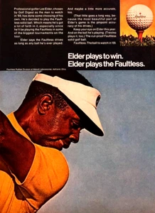 FAULTLESS GOLF BALLS—PRO GOLFER LEE ELDER—VINTAGE 1969 MAGAZINE ADVERTISEMENT AD - Foto 1 di 1