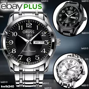 Reloj Pulsera Acero Hombre Talla Dígitos Números de Fecha Impermeable - Bild 1 von 16