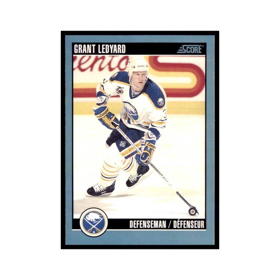 1992 Score Canadian Grant Ledyard Buffalo Sabres #358 - Image 1 of 3