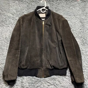 Chaqueta de gamuza de cuero occidental Saddlery vintage para hombre talla 44 color marrón oscuro - Imagen 1 de 8