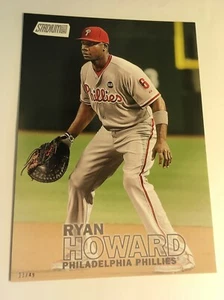 2016 Topps Stadium Club Jumbo 5x7 Ryan Howard Phillies 260 #’d 06/49 - Picture 1 of 1