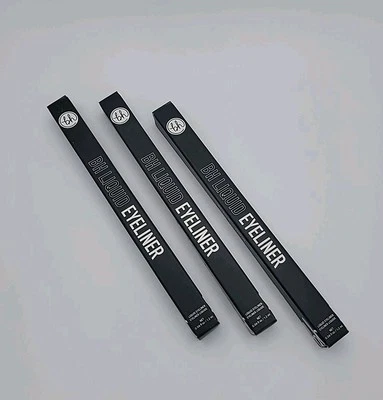 NEW! 3x BH Cosmetics Liquid Eye Liner Pen Black 0.4 oz  Each BNIB - Imagem 1 de 4
