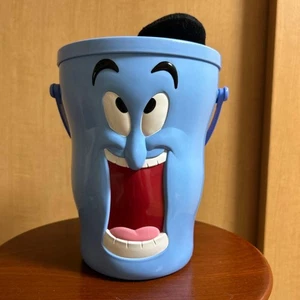  Tokyo Disney Resort Aladdin Genie Popcorn Bucket Container Blue from Japan - Picture 1 of 4