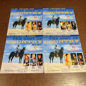 THE BEST OF COUNTRY MUSIC VOLS. 1-4 Various Artists CDS 1994 MINT CDS & Inserts - Picture 1 of 12