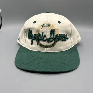 Cappello Snapback Atlanta GA 1996 Giochi Olimpici Bianco/Verde OSFA The Game USA VINTAGE - Foto 1 di 11
