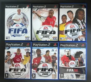 6x FIFA Football 2001 2002 2003 2004 2005 08 Sony PS2 Playstation 2 Spiel PAL - Bild 1 von 5