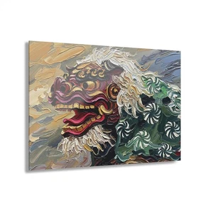 Vibrant Acrylic Wall Art - Modern Decor, Lion Artwork, Unique Gift, Home [...] - Picture 1 of 11
