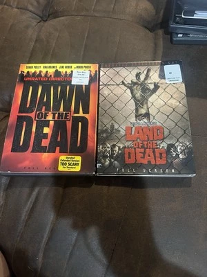 Zombie DVD Lot Of 2 Land Of The Dead & Dawn of the Dead Unrated Directors Cut - Image 1 of 4