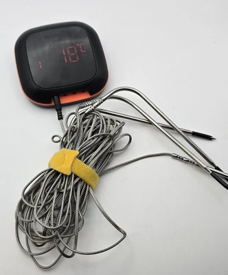 Inkbird Rechargeable BBQ Thermometer Meat Food Cooking IBT-4XS 4 probe Sensor UK - Image 1 of 2