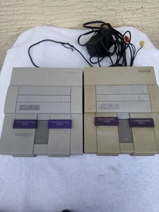 (Parts/repairs)2x SNES Super Nintendo Console Free Shipping - Picture 1 of 5