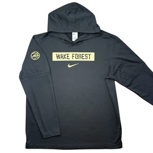 Nike Wake Forest Baseball TEAM ISSUED Deacons ACC Pullover Hoodie Sweatshirt XL - Picture 1 of 10
