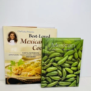 Lot of 2 Cookbooks Recipes Mexican Cooking Chef Lala Cookery Easy Authentic Food - Bild 1 von 18