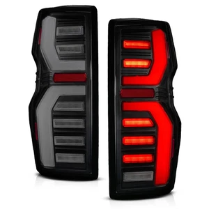 For CHEVY COLORADO 23-25 FULL LED TAIL LIGHTS BLACK HOUSING SMOKE SEQUENTIAL - Picture 1 of 5