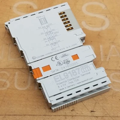 Beckhoff EL9187 Potential Distribution Terminal, 8x0V, max 10A - USED - Image 1 of 4