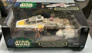Star Wars El Poder de la Fuerza Y-Wing Fighter con Piloto de la Alianza Rebelde. - Imagen 1 de 2