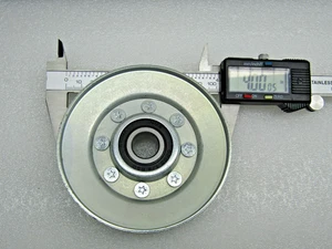 4" V-Belt Idler Pulley 5/8" Bearing Bore 4" OD x 1"OA Wide Fits B, 4L, A Belts - Picture 1 of 6