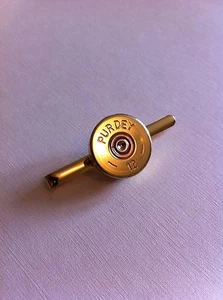 Purdey shotgun shell cartridge cap tie slide clay and game shooting - ideal gift - Picture 1 of 1