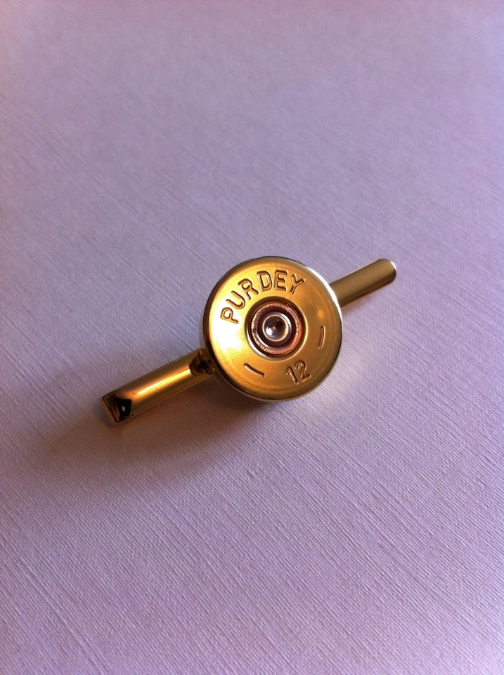 Purdey shotgun shell cartridge cap tie slide clay and game shooting - ideal gift - Image 1 of 1