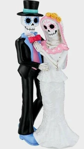 Tag der Toten Braut & Bräutigam Hochzeitspaar Tabletop Deko Figur 2022 Neu! - Bild 1 von 10