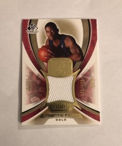 2005-06 SP Game Used Authentic Fabrics GOLD Andre Emmett Jersey AF-AE 65/100