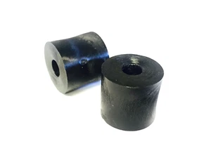 Plastic washer spacers - 0.75" wide, 0.677" thick w/ 0.25" center - Lot of 50 pc - Picture 1 of 5