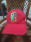 4 Nations Rugby Baseball Cap, Red, Front Graphics