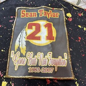 Sean Taylor Shirt Mens XXL Black Cotton Paint Splatter NFL Washington Net Brand