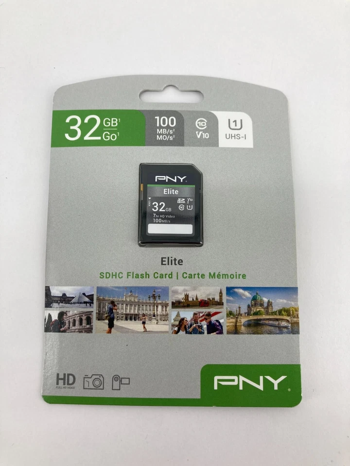 (21) PNY 128GB Elite MicroSDXC Flash Memory Card w/Adapter - Image 1 of 3