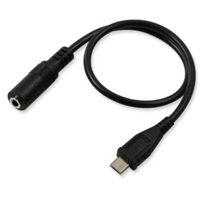 3.5mm Micro USB Jack to Headphone Earphone Headset Adapter Audio Cable B118 - Image 1 of 3