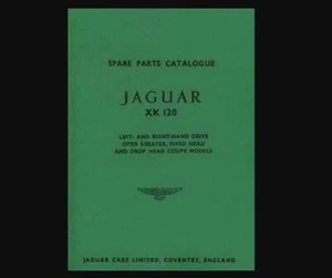 1954 Jaguar XK120 Convertible Spare Parts Catalog Manual 3.4L - Picture 1 of 1