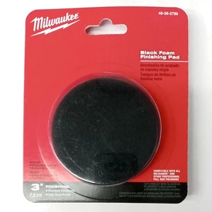Almohadilla de acabado de pulido de espuma negra de 3" Milwaukee 49-36-2789 - Imagen 1 de 2